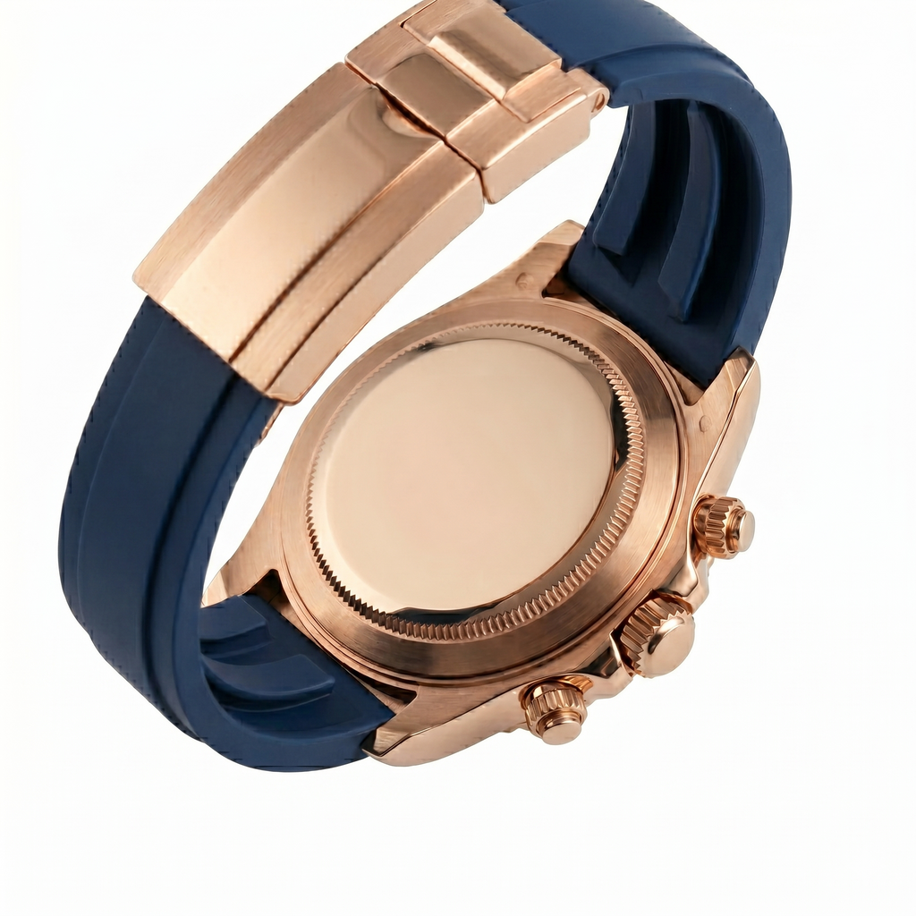 Pergor Torvex SEA Blue Rose Rubber – automatic watch, stainless steel case and bracelet