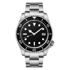 Pergor Montier Diver Steel – automatic watch, stainless steel case and bracelet