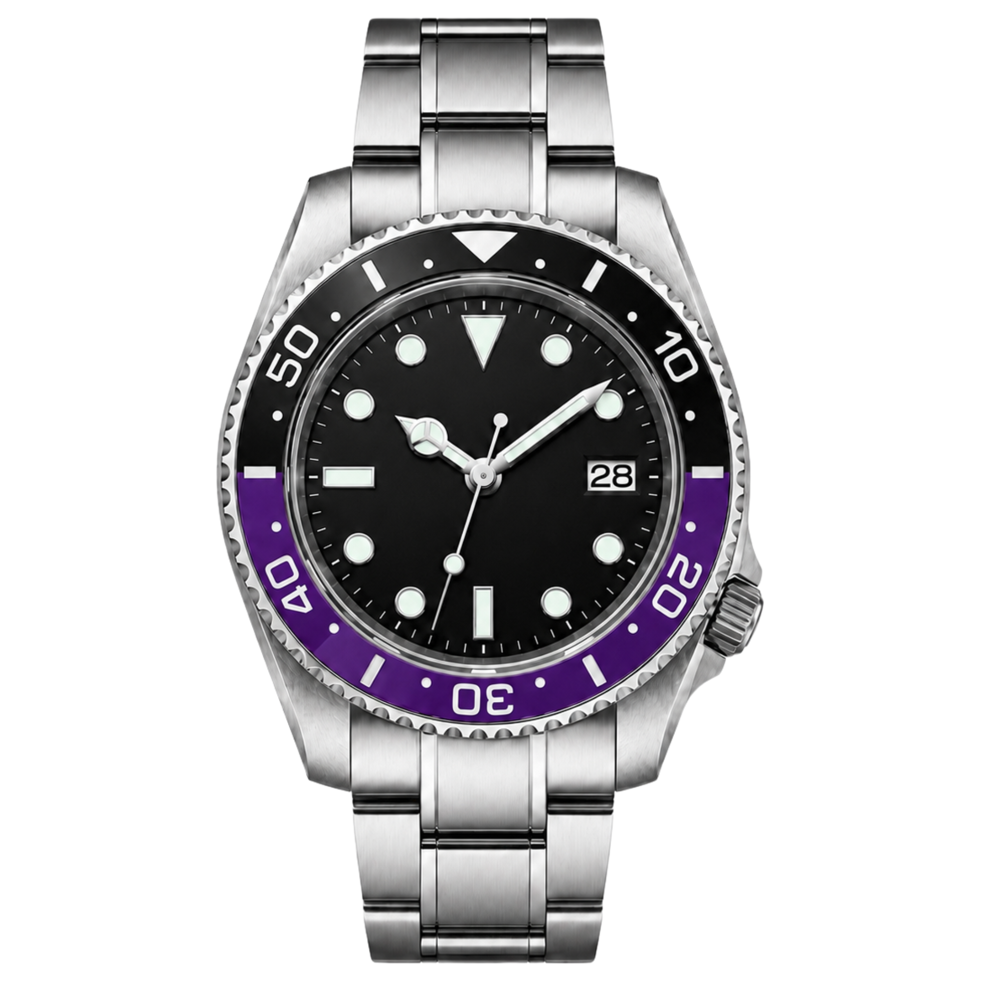 Pergor Montier TWO Tone Steel – automatic watch, stainless steel case and bracelet