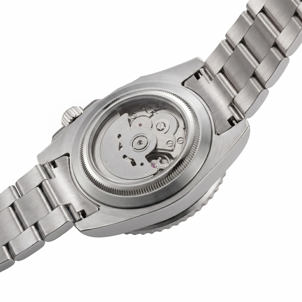 Pergor Montier Diver Steel – automatic watch, stainless steel case and bracelet