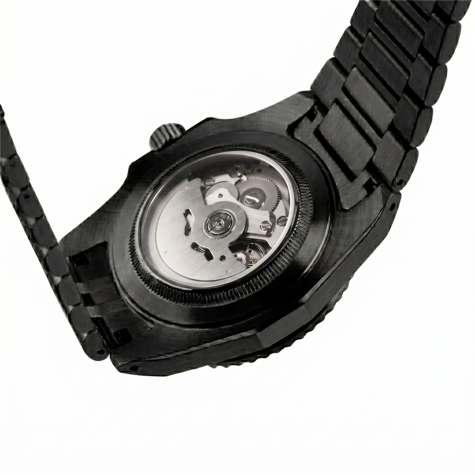 Pergor Valtor ALL Black – automatic watch, stainless steel case and bracelet