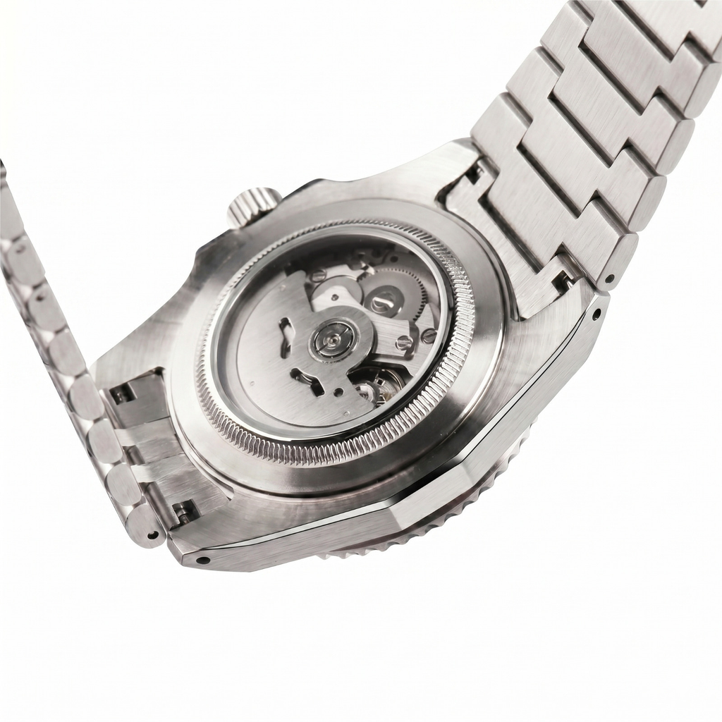 Pergor Artis POP Blue Steel – automatic watch, stainless steel case and bracelet