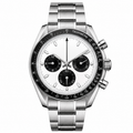 Pergor Torvex White Steel – automatic watch, stainless steel case and bracelet