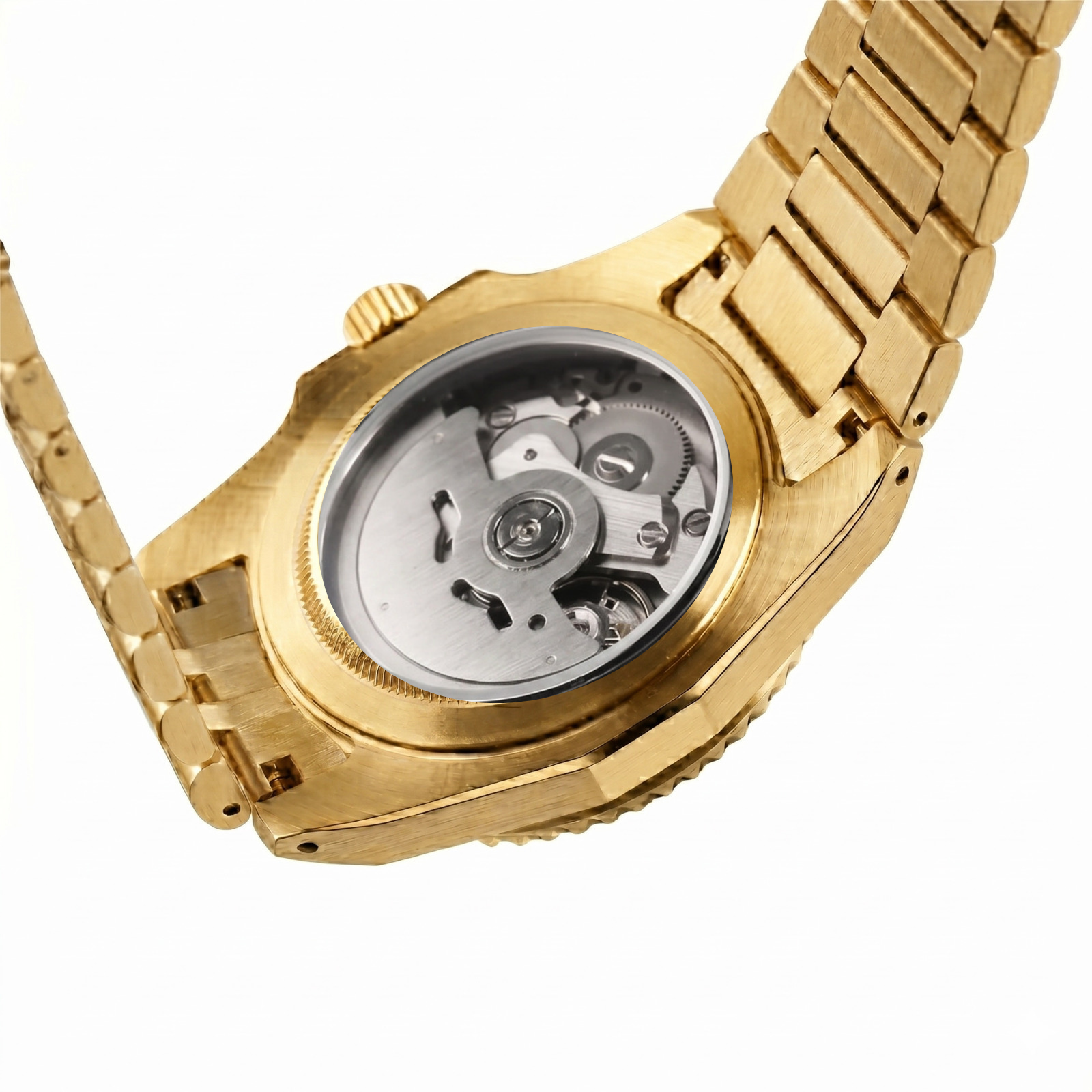 Pergor Valtor White Gold – automatic watch, stainless steel case and bracelet