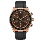 Pergor Torvex Choclate Rose Rubber – automatic watch, stainless steel case and bracelet