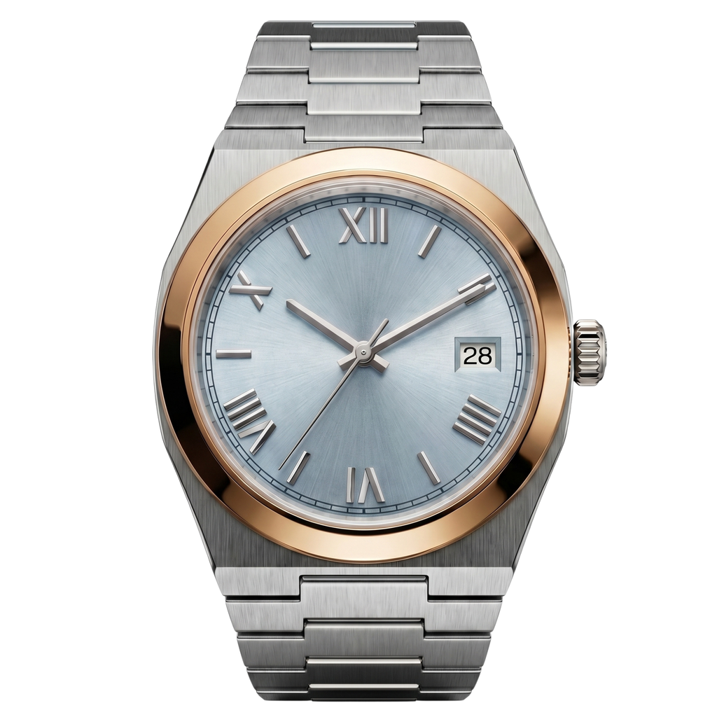Pergor Tolaris Roman ICE TWO Tone – automatic watch, stainless steel case and bracelet