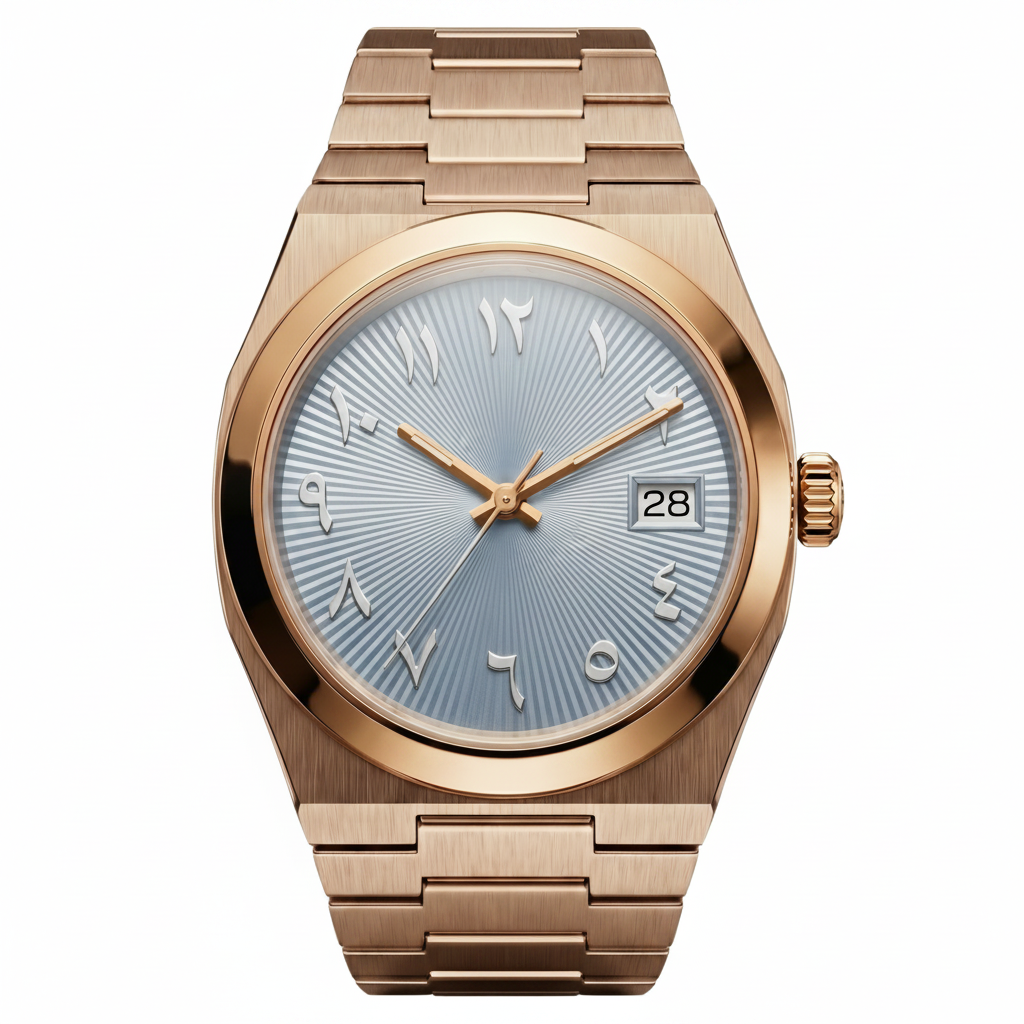 Pergor Tolaris ICE Rose – automatic watch, stainless steel case and bracelet