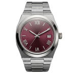 Pergor Tolaris RED Steel – automatic watch, stainless steel case and bracelet
