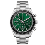 Pergor Torvex Irish Green Steel – automatic watch, stainless steel case and bracelet