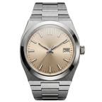 Pergor Tolaris Champagne Steel – automatic watch, stainless steel case and bracelet