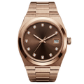 Pergor Tolaris Brown Rose – automatic watch, stainless steel case and bracelet