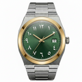 Pergor Tolaris Green TWO Tone – automatic watch, stainless steel case and bracelet