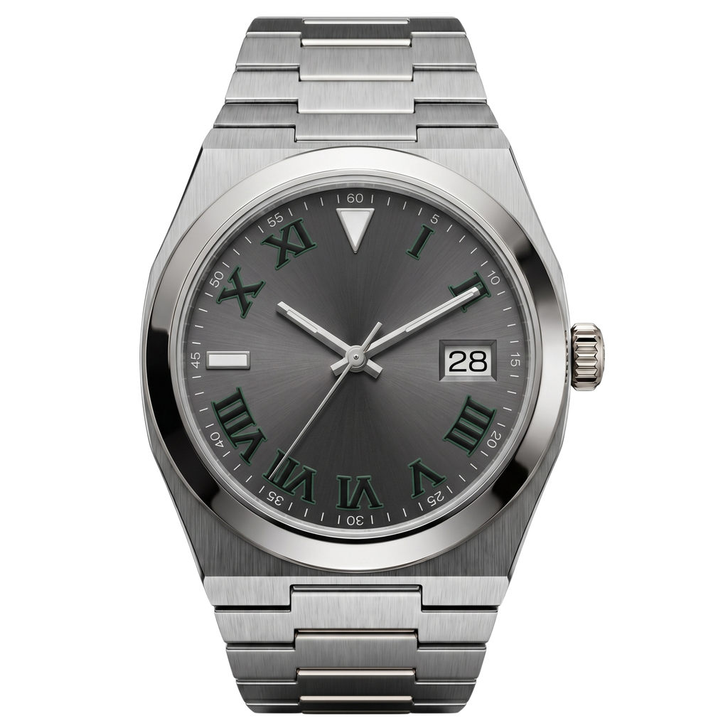 Pergor Tolaris Padel Steel – automatic watch, stainless steel case and bracelet