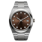 Pergor Tolaris Brown Steel – automatic watch, stainless steel case and bracelet