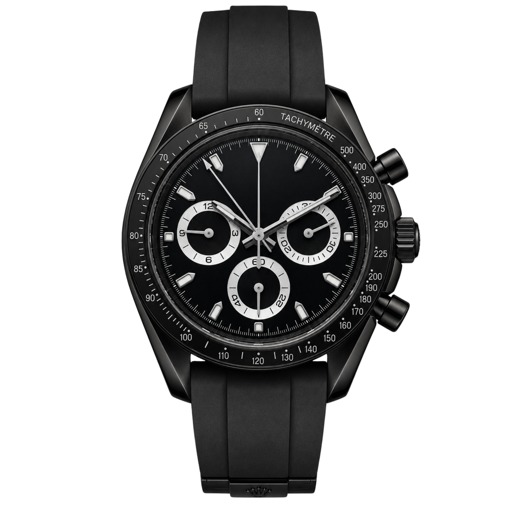 Pergor Torvex ALL Black – automatic watch, stainless steel case and bracelet