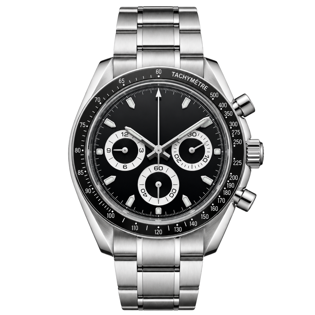 Pergor Torvex Black Steel – automatic watch, stainless steel case and bracelet