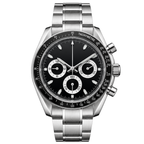 Pergor Torvex Black Steel – automatic watch, stainless steel case and bracelet