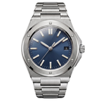 Pergor Valtor Blue Steel – automatic watch, stainless steel case and bracelet