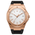 Pergor Valtor Rose Rubber – automatic watch, stainless steel case and bracelet