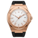 Pergor Valtor Rose Rubber – automatic watch, stainless steel case and bracelet