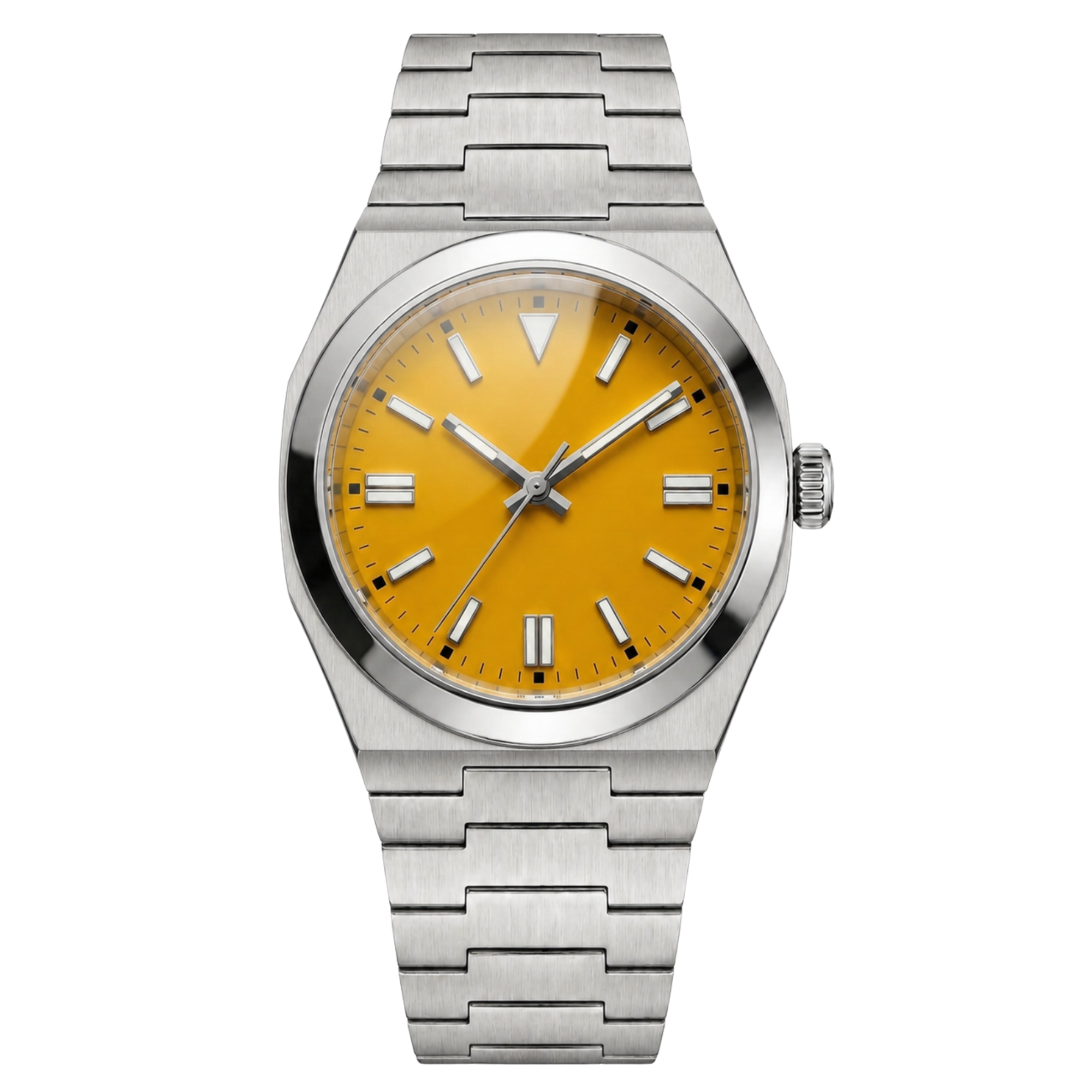 Pergor Artis Yellow Steel – automatic watch, stainless steel case and bracelet
