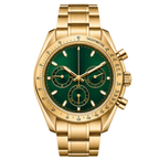 Pergor Torvex Green Gold – automatic watch, stainless steel case and bracelet
