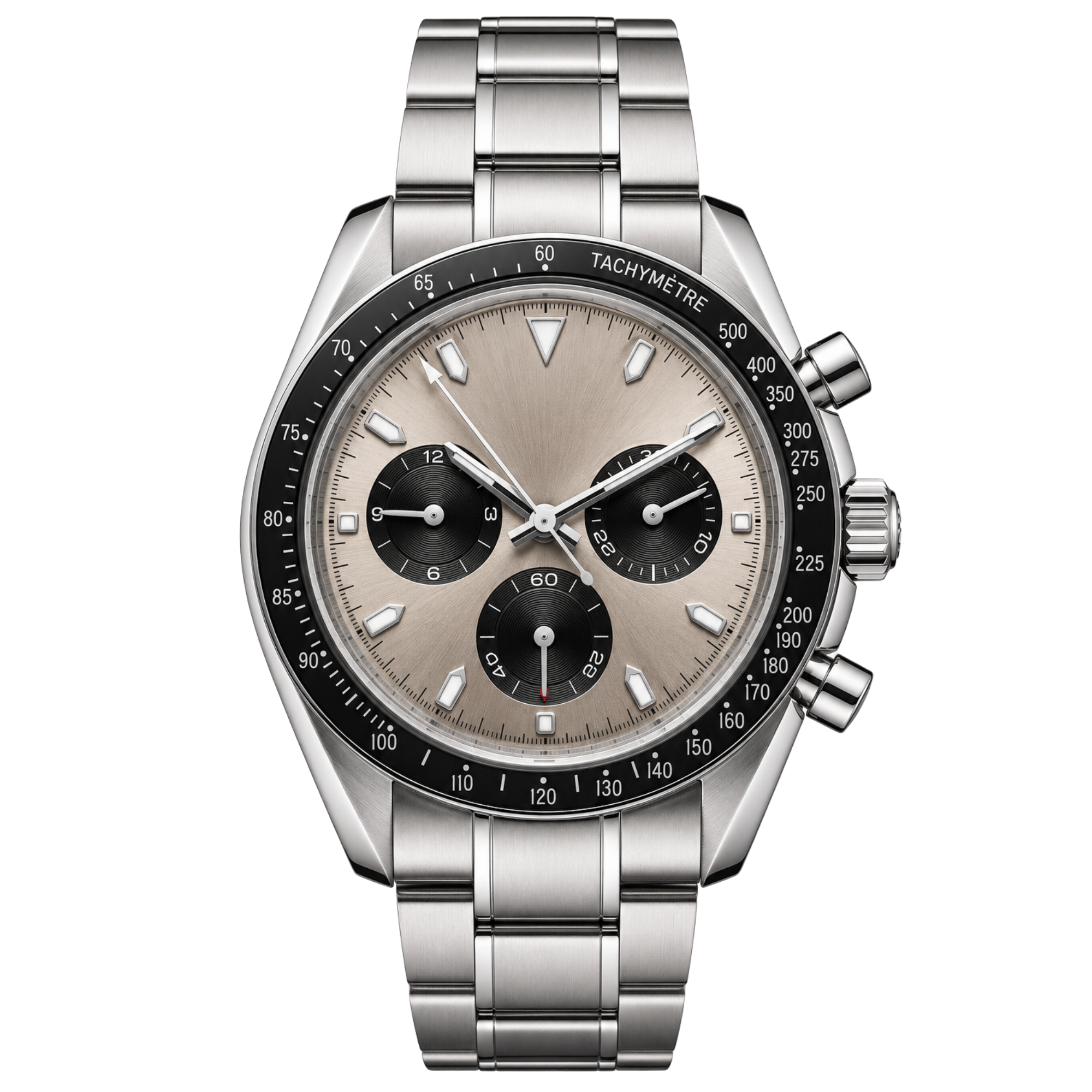 Pergor Torvex Champagne Steel – automatic watch, stainless steel case and bracelet