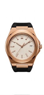 Pergor Valtor Rose Champagne Rubber – automatic watch, stainless steel case and bracelet