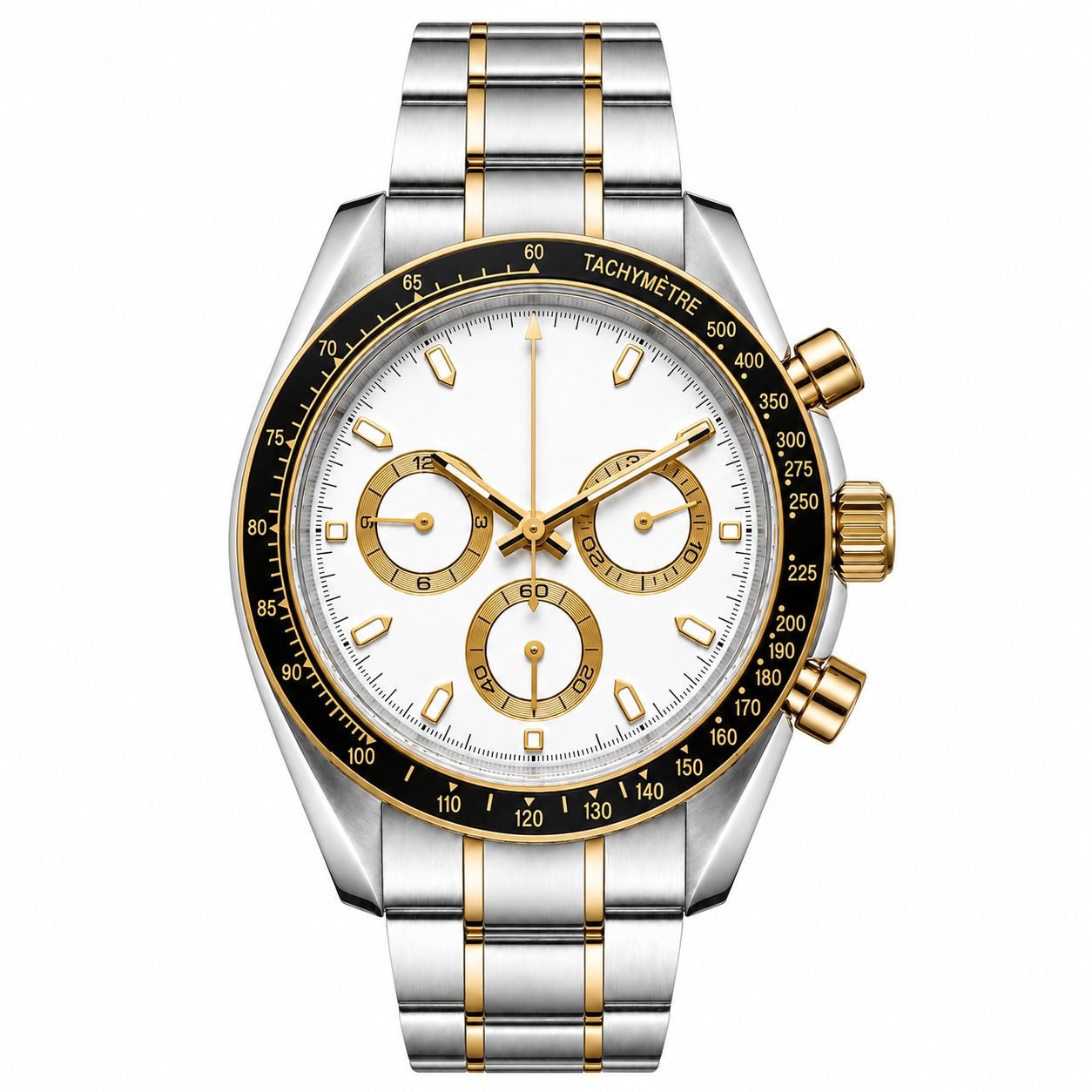 Pergor Torvex White TWO Tone – automatic watch, stainless steel case and bracelet