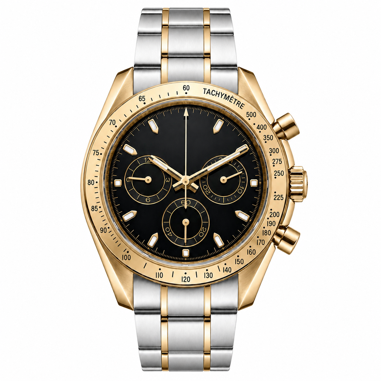 Pergor Torvex Black TWO Tone – automatic watch, stainless steel case and bracelet