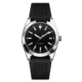 Pergor Veyra Black Rubber – automatic watch, stainless steel case and bracelet