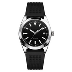 Pergor Veyra Black Rubber – automatic watch, stainless steel case and bracelet