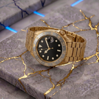 Pergor Navex Silver Gold – automatic watch, stainless steel case and bracelet