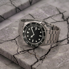 Pergor Montier Diver Steel – automatic watch, stainless steel case and bracelet