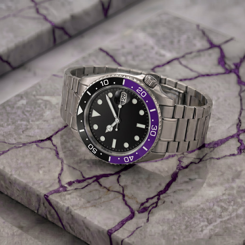 Pergor Montier TWO Tone Steel – automatic watch, stainless steel case and bracelet