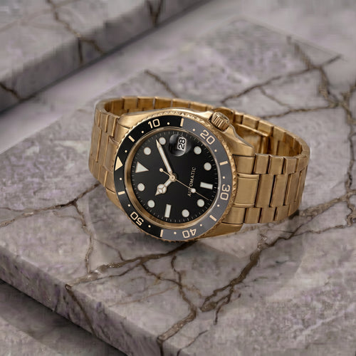 Pergor Montier Grey TWO Tone – automatic watch, stainless steel case and bracelet