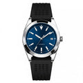 Pergor Veyra Deep Blue Rubber – automatic watch, stainless steel case and bracelet