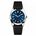 Pergor Veyra Deep Blue Rubber – automatic watch, stainless steel case and bracelet