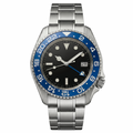 Pergor Navex Blue Steel – automatic watch, stainless steel case and bracelet