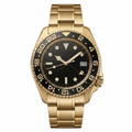 Pergor Navex Black Gold – automatic watch, stainless steel case and bracelet