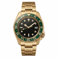 Pergor Navex Green Gold – automatic watch, stainless steel case and bracelet