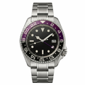 Pergor Navex Purple Steel – automatic watch, stainless steel case and bracelet