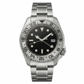 Pergor Navex Grey Steel – automatic watch, stainless steel case and bracelet