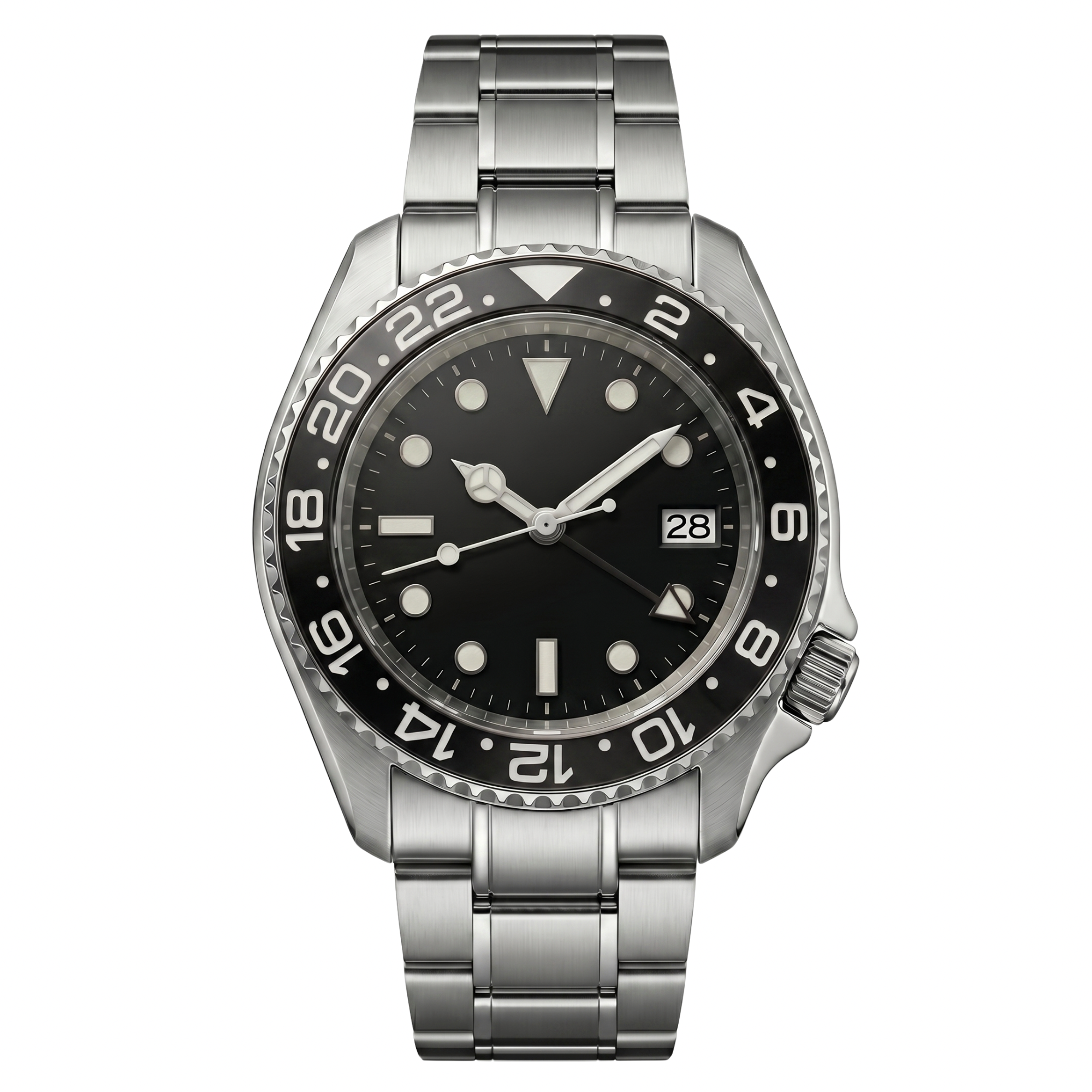 Pergor Navex Diver Steel – automatic watch, stainless steel case and bracelet