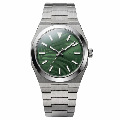 Pergor Artis Palms Steel – automatic watch, stainless steel case and bracelet