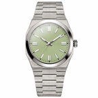 Pergor Artis Lime Steel – automatic watch, stainless steel case and bracelet