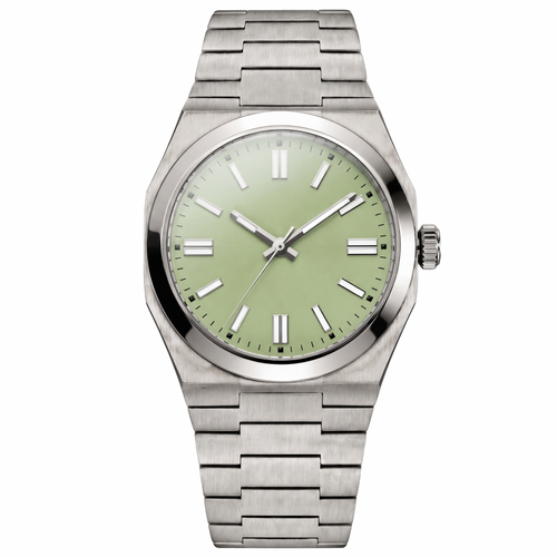 Pergor Artis Lime Steel – automatic watch, stainless steel case and bracelet