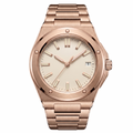 Pergor Valtor Champagne Rose – automatic watch, stainless steel case and bracelet