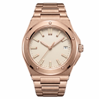 Pergor Valtor Champagne Rose – automatic watch, stainless steel case and bracelet