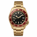 Pergor Navex RED Gold – automatic watch, stainless steel case and bracelet